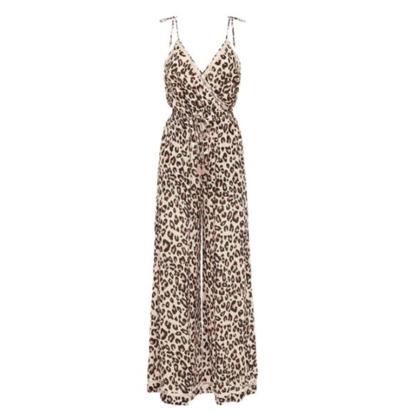 NWT Spell & The Gypsy Bodhi Leopard Print Jumpsuit - Picture 5 of 9